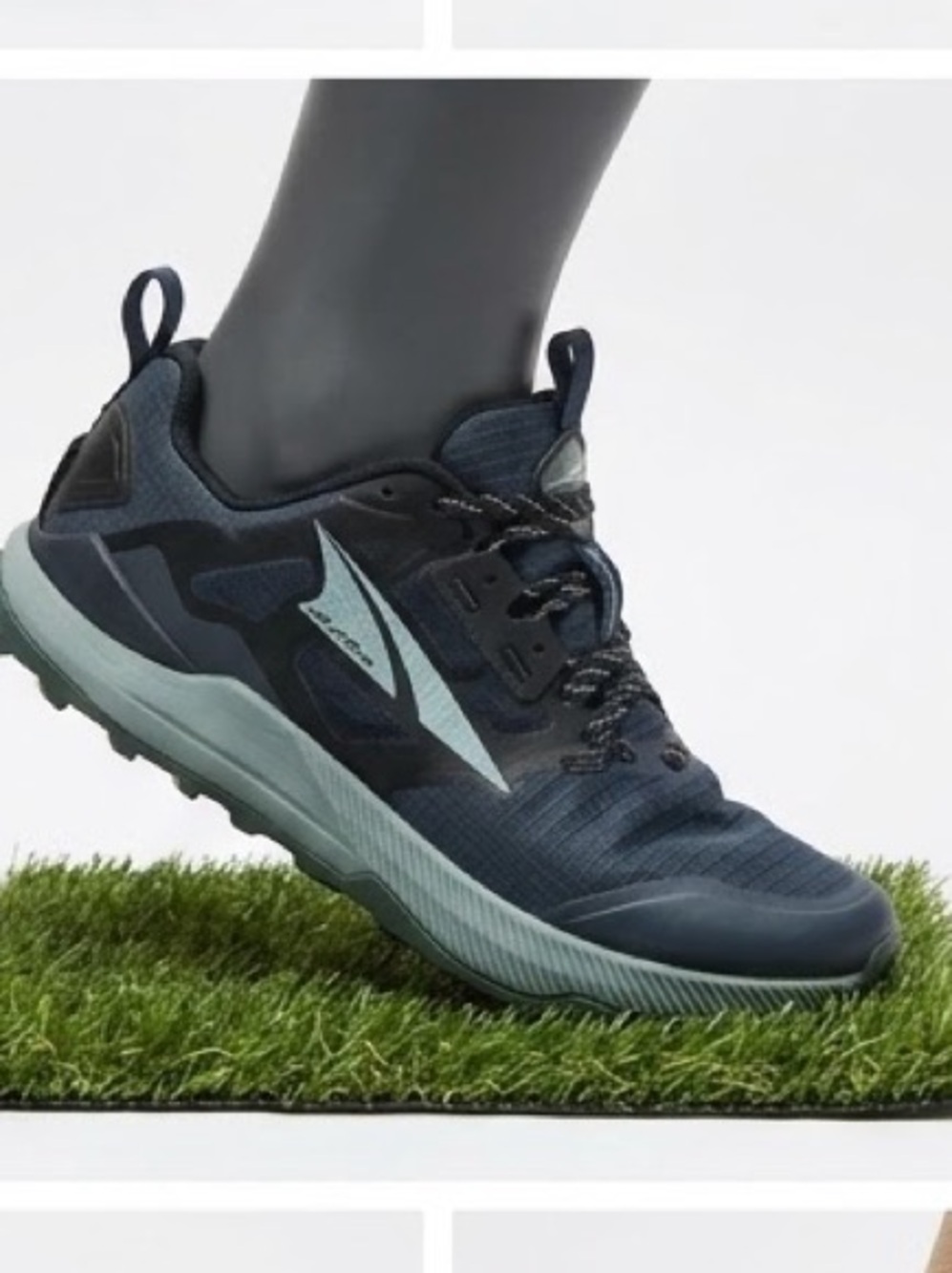 Altra Navy Blue Men's Trail Running Shoes with Teal Accents